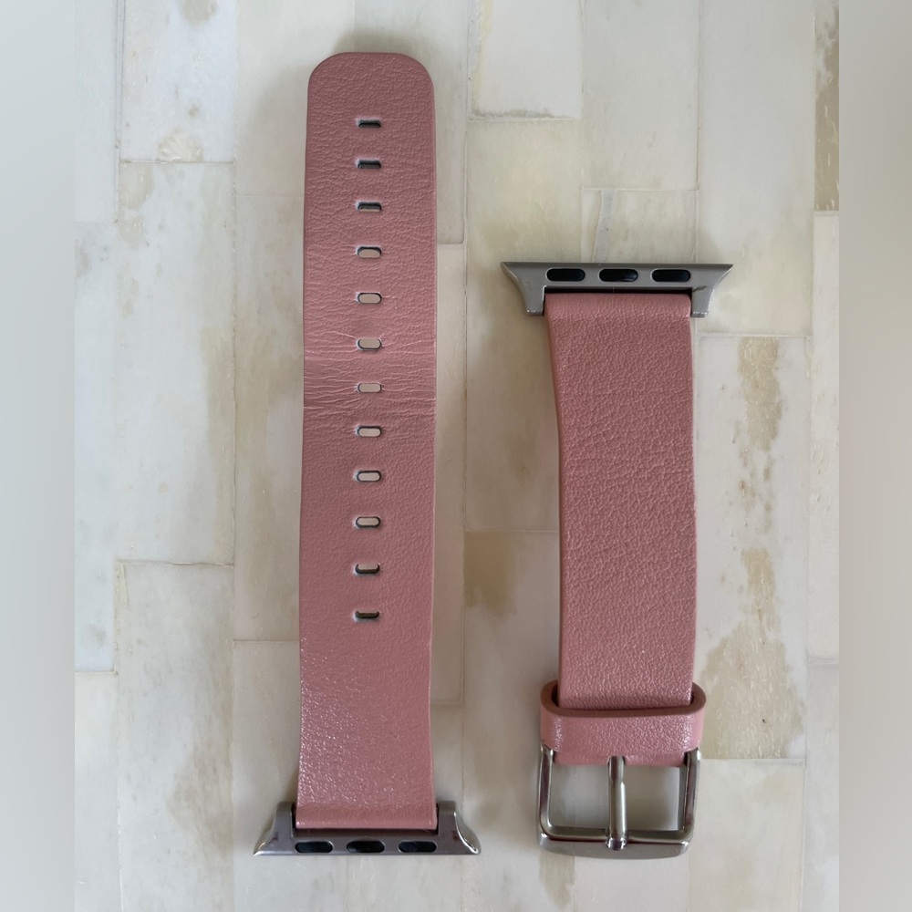 Faux Leather Pink 38mm/40mm Apple Watch Band